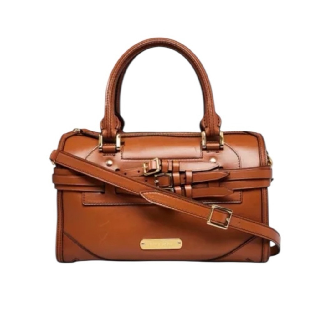 BURBERRY Alchester Bridle Belted DOCTORS Bag BROWN Purse Crossbody Leather ITALY